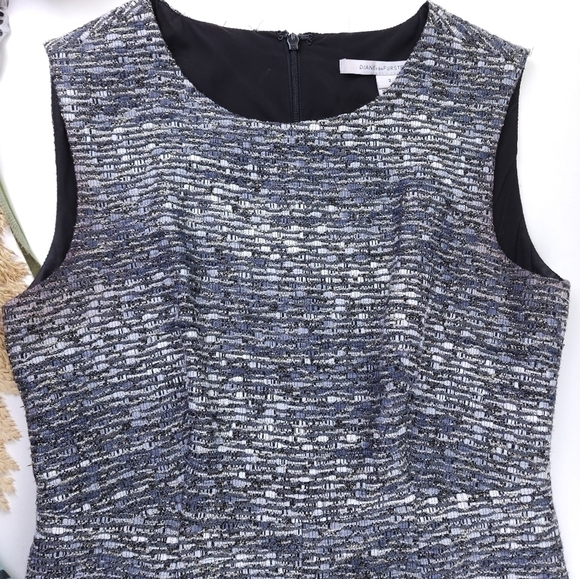 Diane Von Furstenberg Grey Tweed  Dress 2 - Picture 7 of 13